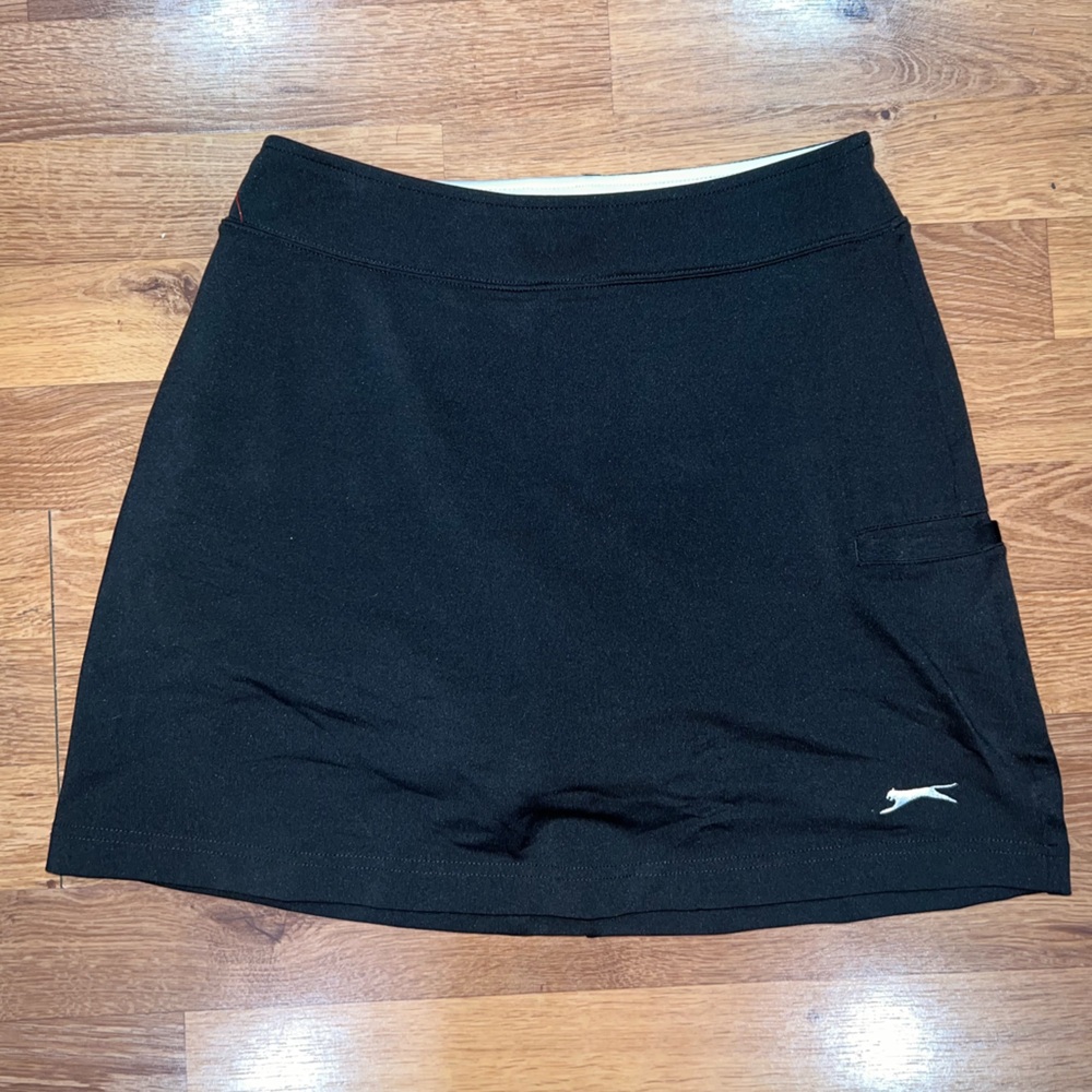 Slazenger Black Skort with Logo Detail